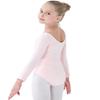 danswan Long Sleeve Leotards for Girls Toddler Kids Dance Ballet Gymnastic Bodysuit Outfit Leotard (6-7 Years, Ballet Pink) view 1