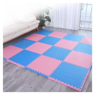 AYLYHD Children's Interlocking Floor Mats, Foam-Rubber Non Slip Exercise Mats Gym Flooring Mat Puzzle PE Floor Tilescushion for Home Workout Yoga Matting (Color : A, Size : 60x60x2.5cm-9pcs)