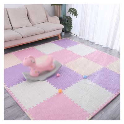 Interlocking Foam Play Mats Multi Colour Anti-Fatigue EVA Floor Mat, Foam Fitness Exercise Equipment Mat, Non-Slip Interlocking Exercise Gym Floor Mat Tiles ( Color : D , Size : 30x30x2.5cm-32pcs )