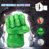 PROVAINT Superhero Gloves for Kids - Soft Plush Boxing Mitts with Secure Grip for Role Play, Halloween Dress Up, Birthday Gifts - Green Hero Costume Accessories for Children and Adults Green view 4