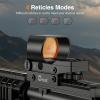 CVLIFE Reflex Sight, 1x28x40mm Red Dot Sight, 4 Adjustable Reticles Sight for 20mm Picatinny Rail, Red Dot Optics, Absolute Co-Witness view 3