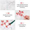 SUPERFINDINGS 15Pcs Red Aluminum Alloy Fishbone Tent Stakes Deck Anchor Pegs and 10Pcs Iron Camping Tent Pegs Adjuster Tensioner Kit for Camping view 2
