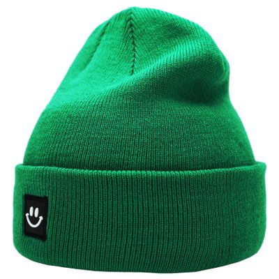 55cube Kelly Green Beanie Hat for Men Women Teen Boys Girls