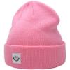 55cube Beanie for Women Men Pink Knit Cuffed Hat view 1