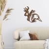 Wildlife Calling Fishing Deer Duck Hunting Metal Art Wall Sign Copper / 12" view 1