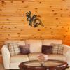 Wildlife Calling Fishing Deer Duck Hunting Metal Art Wall Sign Copper / 12" view 3