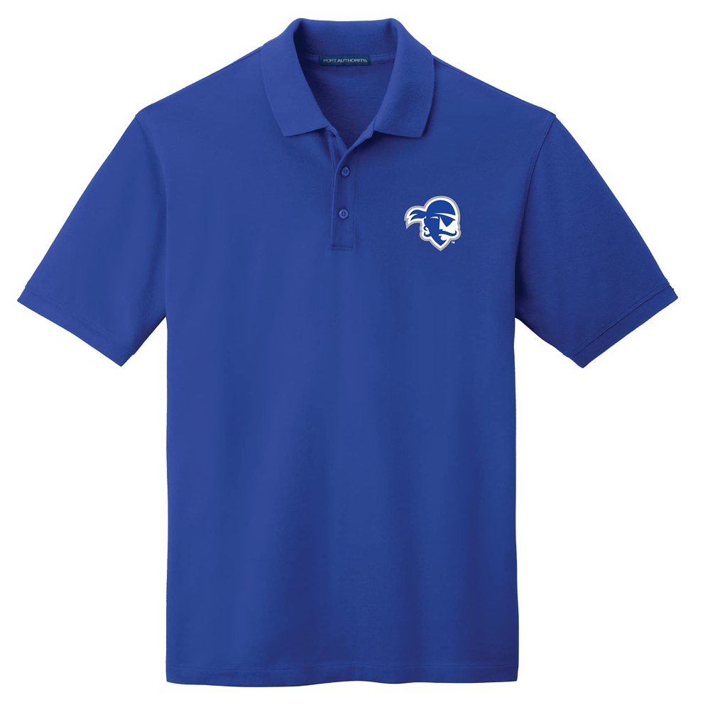 J2 Sport Seton Hall Mens Adult Polo  NCAA Collegiate Short Sleeve Polo Shirt Blue