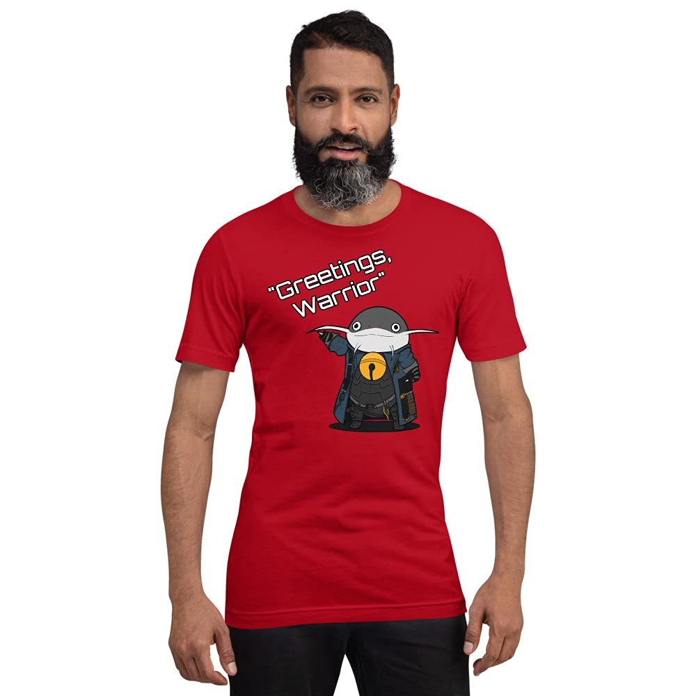 Greetings Warrior - Namazu Fantasy Short-Sleeve Unisex T-Shirt Red