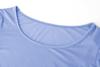 Long Sleeve Crop Tops for Women Workout Basic Clothes for Teen Ladies Fitted Slim Scoop Neck Cute Yoga Shirts (Light Blue, Small) view 3