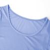 Long Sleeve Crop Tops for Women Workout Basic Clothes for Teen Ladies Fitted Slim Scoop Neck Cute Yoga Shirts (Light Blue, Medium) view 3