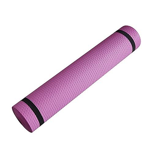 Yoga Mat Anti-skid Sports Fitness Mat 6MM Thick EVA Comfort Foam yoga matt for Exercise, Yoga, and Pilates Gymnastics mat (6mm-pink)