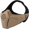 Airsoft Tactical Fast Helmet Military Half Mask with 3D Split Safety Goggles, Used for Airsoft Paintball Hunting Role-Playing CS Games, TAN view 4