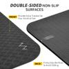 CAMBIVO Extra Wide Yoga Mat for Women and Men (72"x 32"x 1/4"), SGS Certified, Non-slip Large TPE Exercise Fitness Mat for Yoga, Pilates, Workout (6mm, Dark Black) view 4