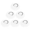 X AUTOHAUX 6pcs D Ring Patch PVC Stainless Steel Round Shape D Ring Pad for Inflatable Boat Kayak Canoe Deck White view 1
