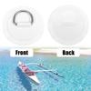 X AUTOHAUX 6pcs D Ring Patch PVC Stainless Steel Round Shape D Ring Pad for Inflatable Boat Kayak Canoe Deck White view 3