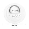 X AUTOHAUX 6pcs D Ring Patch PVC Stainless Steel Round Shape D Ring Pad for Inflatable Boat Kayak Canoe Deck White view 4