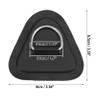 X AUTOHAUX 6pcs D Ring Patch PVC Stainless Steel Triangle Shape D Ring Pad for Inflatable Boat Kayak Canoe Deck Black view 4