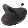 TONBUX Wide Bike Seat for for Men & Women, Comfortable Peloton Bike Seat Cushion, Large Bicycle Seat for Stationary, Exercise, Ebike, Cruiser, Mountain Bike view 1
