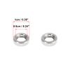 X AUTOHAUX 4pcs Silver Tone French Type Valve Air Inflator Adapter Nut Washer for Bike Tire Valve view 3
