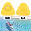 X AUTOHAUX 6pcs D Ring Patch PVC Stainless Steel Triangle Shape D Ring Pad for Inflatable Boat Kayak Canoe Deck Yellow view 3