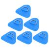 X AUTOHAUX 6pcs D Ring Patch PVC Stainless Steel Triangle Shape D Ring Pad for Inflatable Boat Kayak Canoe Deck Blue view 1