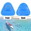 X AUTOHAUX 6pcs D Ring Patch PVC Stainless Steel Triangle Shape D Ring Pad for Inflatable Boat Kayak Canoe Deck Blue view 3