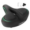 TONBUX Wide Bike Seat for Men & Women, Comfortable Peloton Bike Seat Cushion, Large Bicycle Seat for Stationary, Exercise, Ebike, Cruiser, Mountain Bike view 1