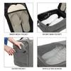 Emissary Shoe Bag Holds 3 Pair of Shoes for Travel, Large Waterproof Shoe Bags for Storage, Shoe Bags for Travel With Pocket, Sneaker Travel Bag for Women Men(Grey) view 4