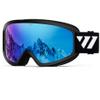 WISTON Ski Goggles - OTG Snow/Snowboard Goggles for Men, Women & Youth - 100% UV Protection (Black Frame/Blue Lens) view 1
