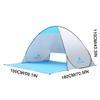 Pop Up Beach Tent Instant Portable Sun Shade Shelter 2 Persons UPF 50+ with Extendable Floor Automatic Easy Up Tent (Color : Blue) view 2