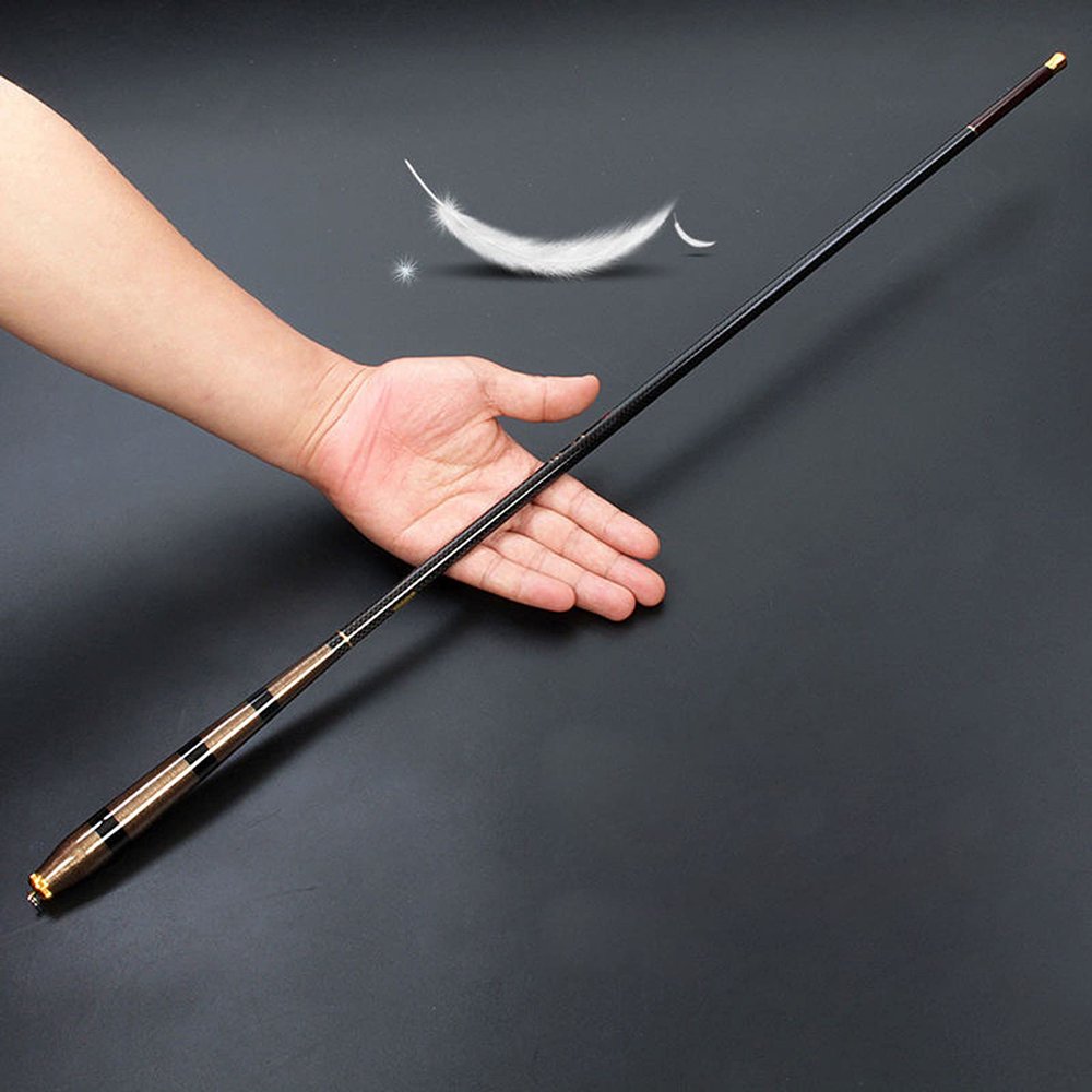 Batinora Carbon Fishing Rod high-Carbon Fiber Break-Proof Super Light Hard Fishing Rod 3.6M/3.9M/4.5M/5.4M/6.3M/7.2M/8M/9M/10M Light and Hard Fishing Gear (3.6, 75*10*5)