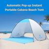 Pop Up Beach Tent Instant Portable Sun Shade Shelter 2 Persons UPF 50+ with Extendable Floor Automatic Easy Up Tent (Color : Green) view 4