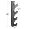 Lovind Horizontal Barbell Rack 4 Bars Holder Wall Mounted Barbell Holder Barbells Storage Rack Weight Bar Holder for Gym view 2