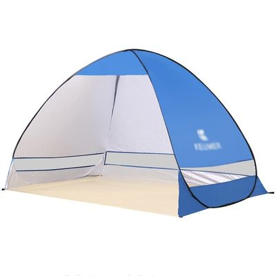 Pop Up Beach Tent Instant Portable Sun Shade Shelter 2 Persons UPF 50+ with Extendable Floor Automatic Easy Up Tent (Color : Orange)
