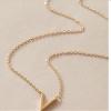Aimee La Simple Design Hollow Square Pendant Necklace for Women Geometric Metal Clavicle Chain Female Summer Jewelry Accessories-20008-gold view 1