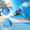 Premium Beach Tent Easy Setup,Pop-up Sun Shelter with UPF 50+ Rated Sun Protection & Extended Porch - Beach Essentials view 4