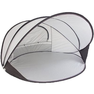 Beach Tent,UPF 50+ Sun Shelter,Lightweight Beach Sun Shade,Automatic Sun Umbrella,Pop Up Sun Shelter Fit 2-3 Person (Color : Gray)