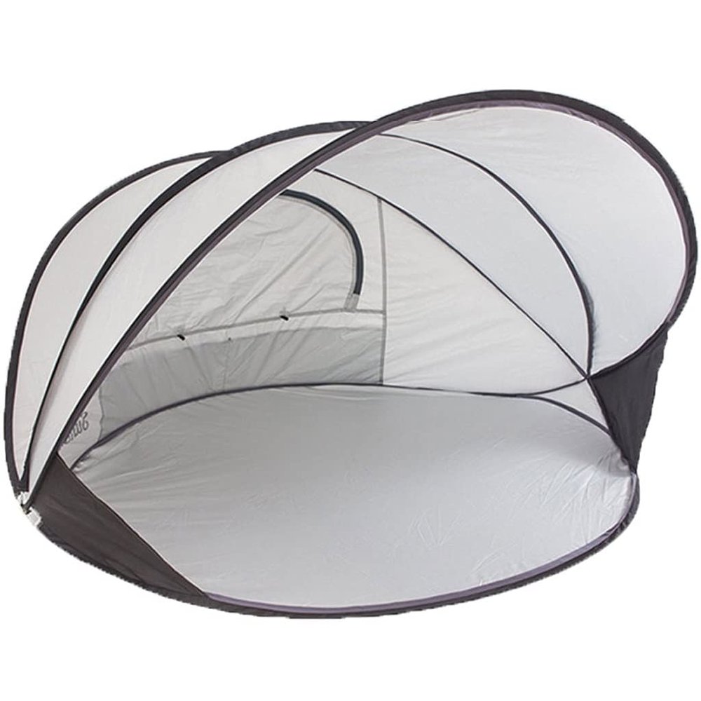 Beach Tent,UPF 50+ Sun Shelter,Lightweight Beach Sun Shade,Automatic Sun Umbrella,Pop Up Sun Shelter Fit 2-3 Person (Color : Gray)
