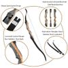 ZSHJGJR Archery 62" Takdown Recurve Bow 30-50 Lbs Hunting Bow Right Handed Wood Bow Riser American Hunting Longbow for Archery Hunting (35lbs, Bow and Arrow Set) view 4