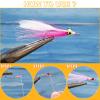 BBTO 30 Set Fly Tying Kit, Fly Tying Materials 30 Colors Crystal Flash Fly Making Materials Spiral Jig Tieing Kit Fishing Lure Making Supplies for Outdoor Fishing DIY Accessory view 2