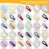 BBTO 30 Set Fly Tying Kit, Fly Tying Materials 30 Colors Crystal Flash Fly Making Materials Spiral Jig Tieing Kit Fishing Lure Making Supplies for Outdoor Fishing DIY Accessory view 3