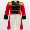 Manyakai Kids Boys Girls Circus Ringmaster Tailcoat Jacket Carnival Party Fancy Dress up Red 16 Years view 3