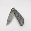PUWANGDA Pocket Folding Knife Tactical Knife for Camping Hunting Hiking, with 7Cr17 Stainless Steel, with Titanium Coated Blade + Safety Liner-Lock + Belt Clip, WSteel Handle view 4