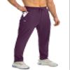 G Gradual Men's Sweatpants with Zipper Pockets Tapered Joggers for Men Athletic Pants for Workout, Jogging, Running (Wine Red, Medium) view 1
