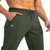 G Gradual Men's Sweatpants with Zipper Pockets Tapered Joggers for Men Athletic Pants for Workout, Jogging, Running (Olive Green, XX-Large) view 3