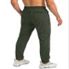 G Gradual Men's Sweatpants with Zipper Pockets Tapered Joggers for Men Athletic Pants for Workout, Jogging, Running (Olive Green, XX-Large) view 4
