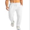 G Gradual Men's Sweatpants with Zipper Pockets Tapered Joggers for Men Athletic Pants for Workout, Jogging, Running (White, Medium) view 1