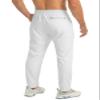 G Gradual Men's Sweatpants with Zipper Pockets Tapered Joggers for Men Athletic Pants for Workout, Jogging, Running (White, Medium) view 3