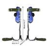 GothicBride Tree Climbing Spikes Set, 304 Stainless Steel Tree Climbing Tool Set Adjustable Tree Climbing Spike 2 Gears with Non-Slip Pedal for Outdoor Activities view 3