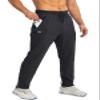 G Gradual Men's Sweatpants with Zipper Pockets Tapered Joggers for Men Athletic Pants for Workout, Jogging, Running (Black, Medium) view 1